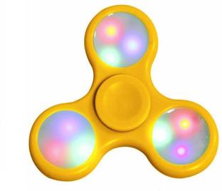 IBS LED Light Hand Tri-Spinner Fidget Finger Spinner For Relief Focus Anxiety Stress