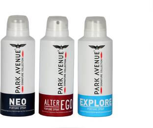 PARK AVENUE Mobi Acc Center Signature Exclusive Collection Three Different Perfume Body Spray  -  For Men