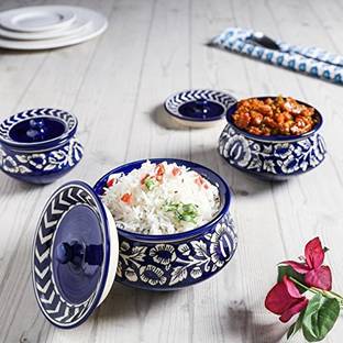 Unravel India Stoneware Serving Bowl