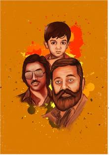 Kamalhassan Wall Poster A4 Fine Art Print
