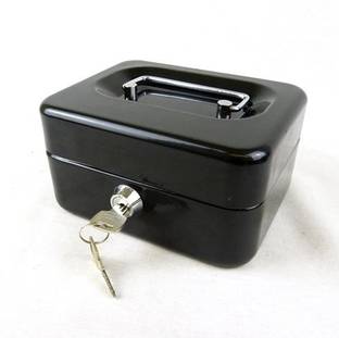 Dragon Safe Lock 5 Compartment Metal Cash Box Cash Box
