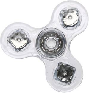 Montez Transparent Led Light One Touch Fidget Spinner Toy