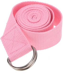 Ipop Retail 6 Feet Pink Cotton Yoga Strap