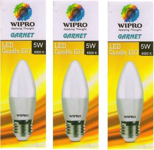 Wipro 5 W Basic Candle E27 LED Bulb