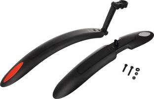 Dark Horse Bicycle Bolt -X Adjustable Reflective Mudguard/Fender Clip-on Front & Rear Fender