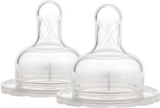 Dr Brown Dr. Brown's Natural Flow Level 1 Wide Neck Nipple, Set of 2 Slow Flow Nipple
