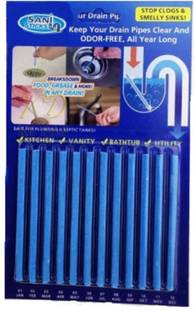 Dragon 12 pcs Sani Sticks Drain Cleaner and odor remover Kitchen Plunger