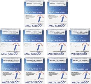 MICROSIDD Round blue 1000 hospital pack Glucometer Lancets