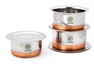 COCONUT Copper Bottom Tope & Lid Cookware Set