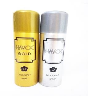 HAVOC Gold and Silver Deodorant Spray  -  For Men