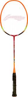 LI-NING TURBO-X 90 (String Tension Up to 32 LBS) Orange Strung Badminton Racquet