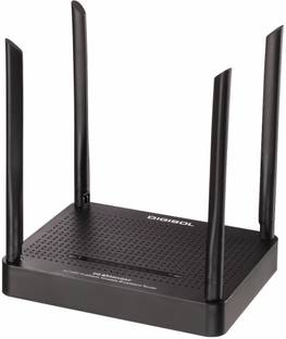 DIGISOL DG-BR5400QAC Wireless Router 2.4 GHz, 5 GHz 867 Mbps Wifi Speed Dual Band External Antenna Access Point Mode, Ethernet (Cable Broadband)