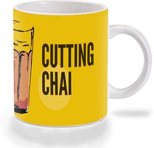 Mooch Wale Chotu Chai Wala Cutting Chai Ceramic Coffee Mug
