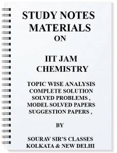 Study Materials For Iit Jam Chemistry 2018 With Model Solved Papers Topic Wise Analysis