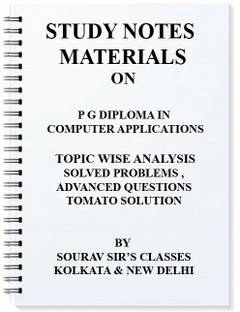 Study Materials For Isi Pg Diploma In Computer Applications Notes Solved Paper