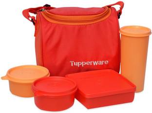 TUPPERWARE BEST LUNCH SET 4 Containers Lunch Box