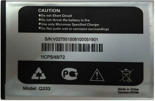 Micromax Mobile Battery For  Micromax Bolt Q333