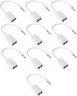 YTM White Audio Splitter Phone Converter