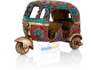 Collectible India Auto Rickshaw Indian Vehicle Decorative Showpiece  -  8 cm
