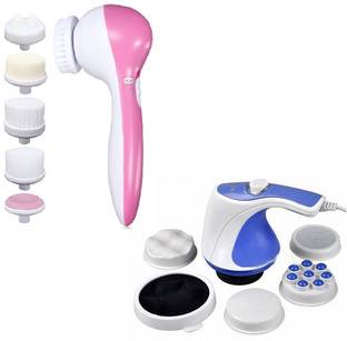 GHK HC5 5 in 1 Portable Compact Face Massager for Facial & Relax & Spin Tone Handheld Body Massager Best Buy Combo Massager