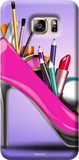 Tecozo Back Cover for Samsung Galaxy S6 Edge Plus - 3D Designer Printed Back Cover / Hard Case - Stiletto make up pack Design