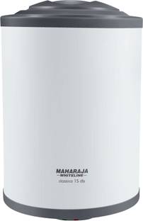MAHARAJA WHITELINE 15 L Storage Water Geyser (Classico DLX, White and Blue)