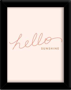Hello sunshine Paper Print