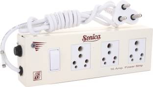 Sonica Power Extension Strip 3 Socket & 1 Switch 3 Core 2.2 Meters 16 Amp Surge Protector 16 A Five Pin Socket