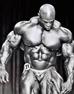 ronnie coleman BODY BUILDING POSTER HD Wallpaper Background Fine Art Paper ON 24X36 Photographic Paper
