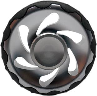 Montez High Speed Rubber Wheel Silver Metal Fidget Spinner