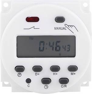 Gadget Hero's 24V - 220V LCD Digital Weekly Programmable Power Timer / Time Relay Switch. Programmable Electronic Timer Switch