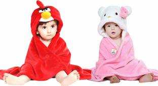 BRANDONN Animal Single Hooded Baby Blanket for  Mild Winter