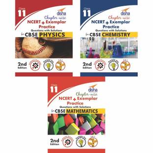 Chapter-wise NCERT + Exemplar Solutions for CBSE Class 11 PCM (set of 3 books) - 2nd Edition Second Edition