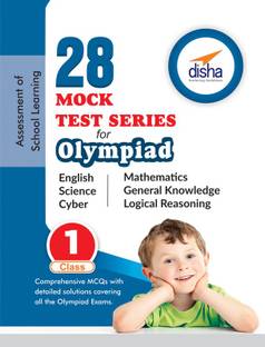 28 Mock Test Series for Olympiads Class 1 Science, Mathematics, English, Logical Reasoning, Gk & Cyber