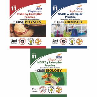 Chapter-wise NCERT + Exemplar Solutions for CBSE Class 11 PCB (set of 3 books) - 2nd Edition Second Edition