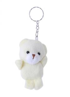 Maa Khwab Cream Color Teddy Bear Key Ring Locking Key Chain