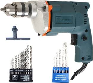 TIGER 10mm Drill & Bit Tool Kit 13HHS Bits + 5 Masonry Bits Power & Hand Tool Kit