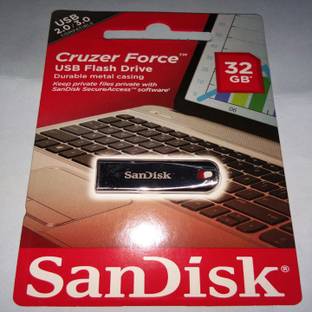 SanDisk Cruzer Force (Metal Casing) 16 GB Pen Drive Compatible with Tablet, Mobile, Audio Player, Television, Laptop USB 2.0 Metal Case