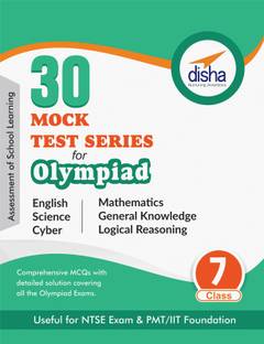 30 Mock Test Series for Olympiads/ Foundation/ Ntse Class 7 Science, Mathematics, English, Logical Reasoning, Gk & Cyber