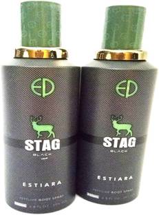 ESTIARA Stag Black Deodorant Spray  -  For Men