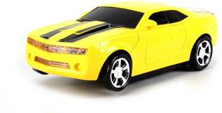 Hunger Toys Transformer Robot Car Toy Bump-N-Go with Lights and Sounds, Battery Operated