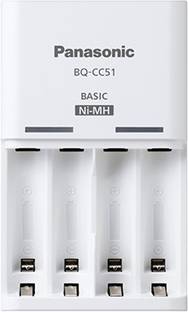 Panasonic Panasonic eneloop Basic Battery BQ-CC51E/B Charger with 2 LED Indicator for AA AAA Ni-MH battery  Camera Battery Charger