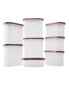 Signoraware Plastic Grocery Container  - 2300 ml, 1700 ml, 1700 ml, 1700 ml, 1100 ml, 1100 ml, 1100 ml, 500 ml