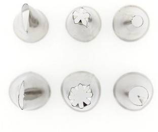 Skywalk 6 Pc Icing Piping Nozzles Cake Decorating Kitchen Tool Set