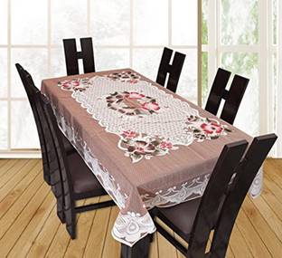 YELLOW WEAVES Floral 6 Seater Table Cover