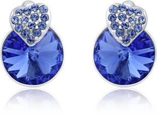 mahi Crystal Alloy, Brass Stud Earring