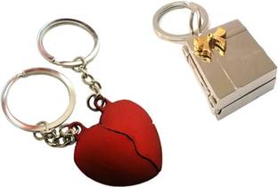MGP FASHION Metal Red Heart With Photo Frame Gift KeyChain ComboNo.319 Key Chain