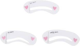 Siempre21 Gugzy Reusable Eyebrow Shaping Stencils Template Card Make Up Appliance Tool Brow Class Beauty Drawing Guide 3 classes Eyebrow Stencil