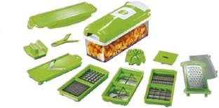 Kumar Retail NICER DICER PLUS VEGETABLE Chopper (Green) Vegetable & Fruit Grater & Slicer