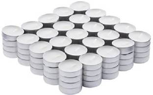 Gidwani International Pure Paraffin Wax Smokeless Multi purposes Tea Light Candles (Burning Time 4.5 hours, Set of 50) Candle